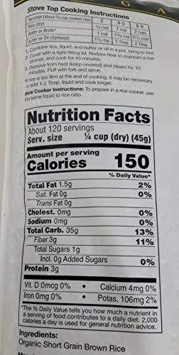 Organic Short Grain Brown Rice 2