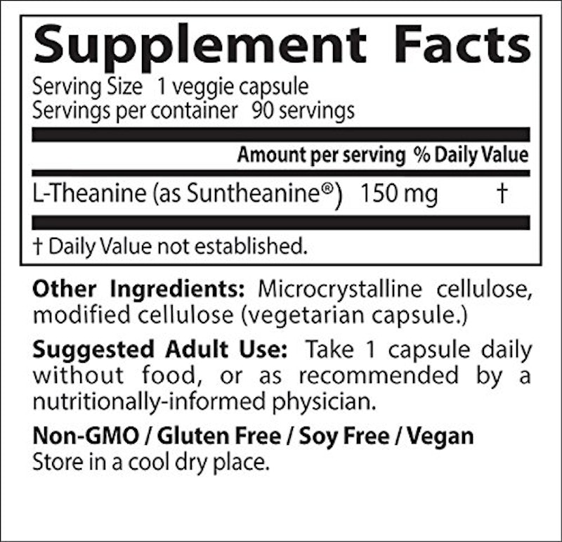 L-Theanine with Suntheanine 3
