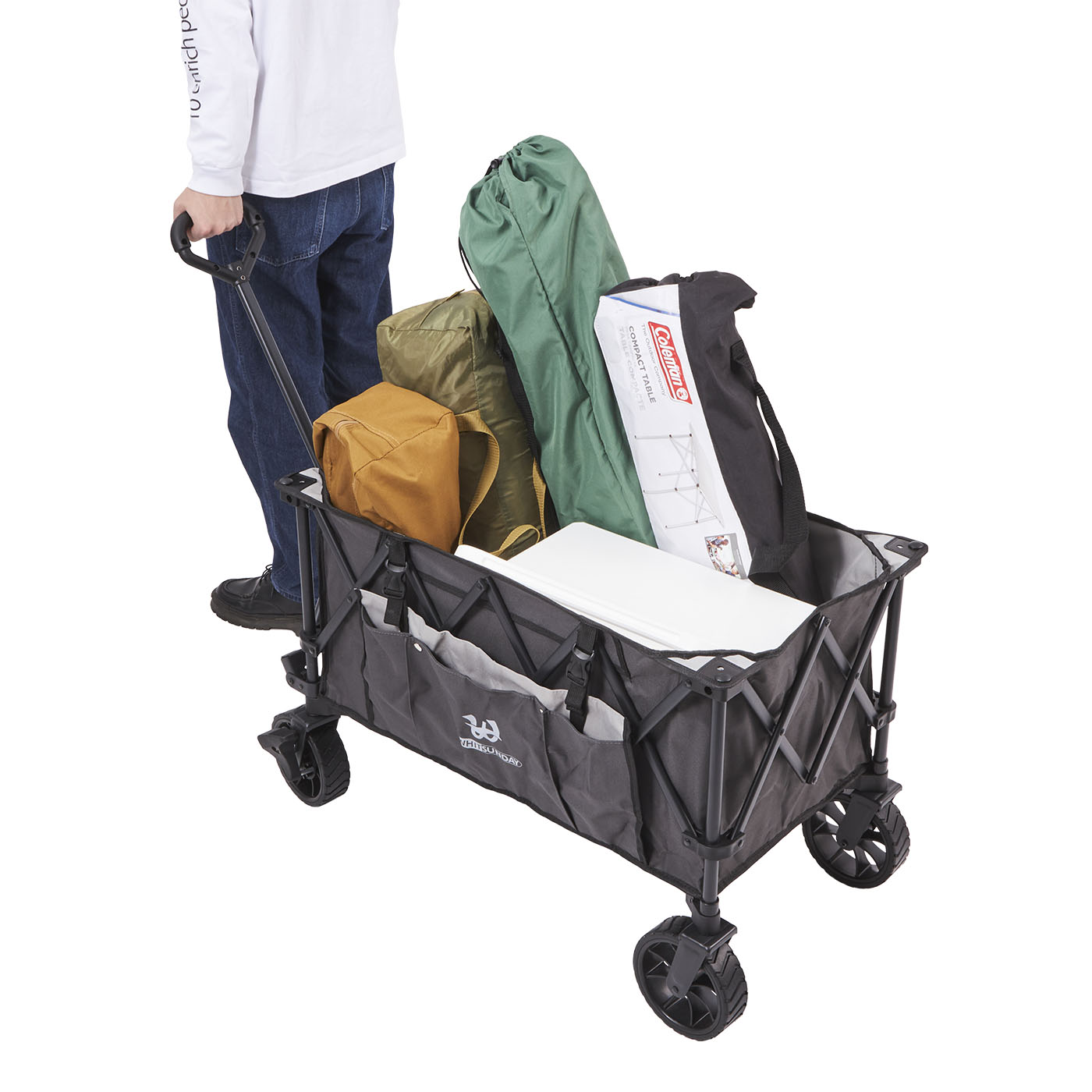 Folding Collapsible Utility Camping Park Wagon 11