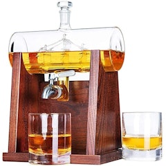 Whiskey Decanter Set With 2 Glasses