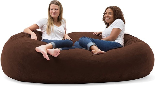 Big Joe Fuf Foam Filled Bean Bag Chair Comfort Suede 2