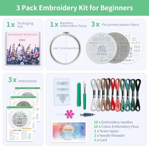 Beginner Embroidery Kits for Adults 2