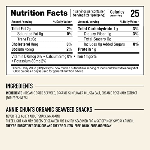 Organic Sea Salt Seaweed Snacks 2