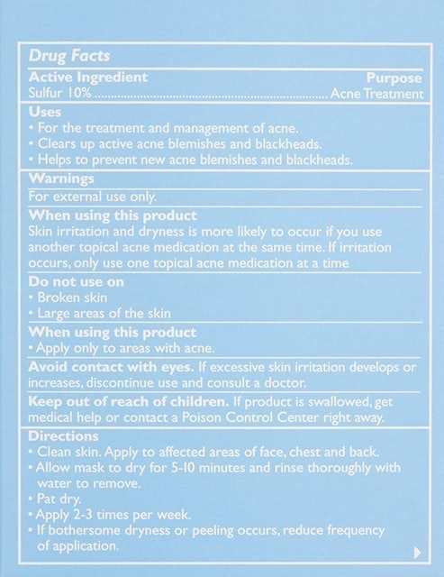 Therapeutic Sulfur Acne Treatment Mask 2