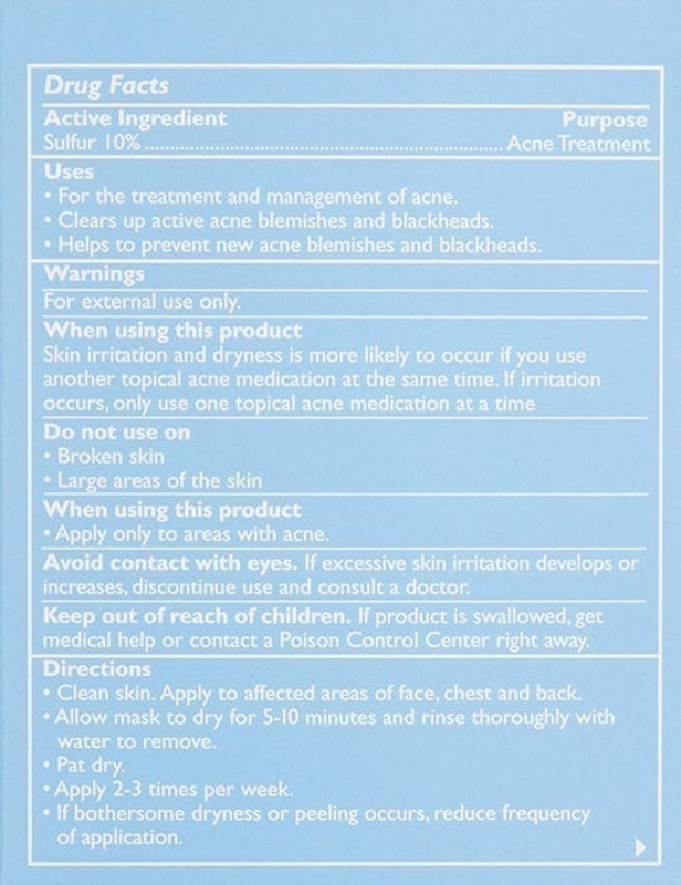 Therapeutic Sulfur Acne Treatment Mask 2