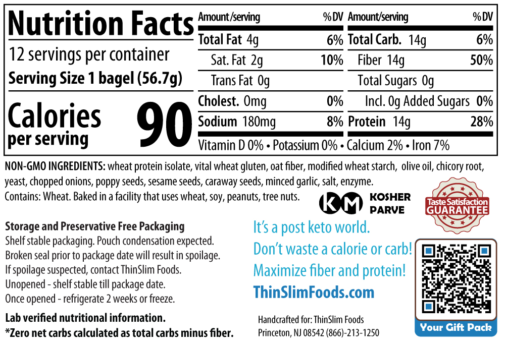 Zero Net Carb Bagels Everything Inside 2