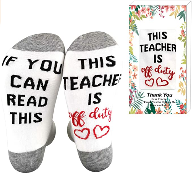 Funny Novelty Teacher Socks 1