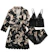 Soly Hux Lace Trim Satin Pajama Set 1
