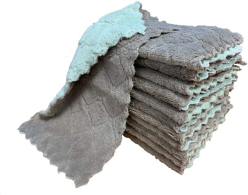 Coral Velvet Dishtowels 1