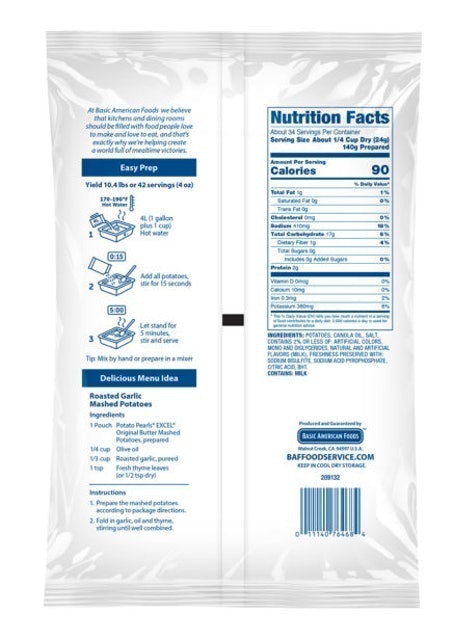 Excel Mashed Potatoes  2