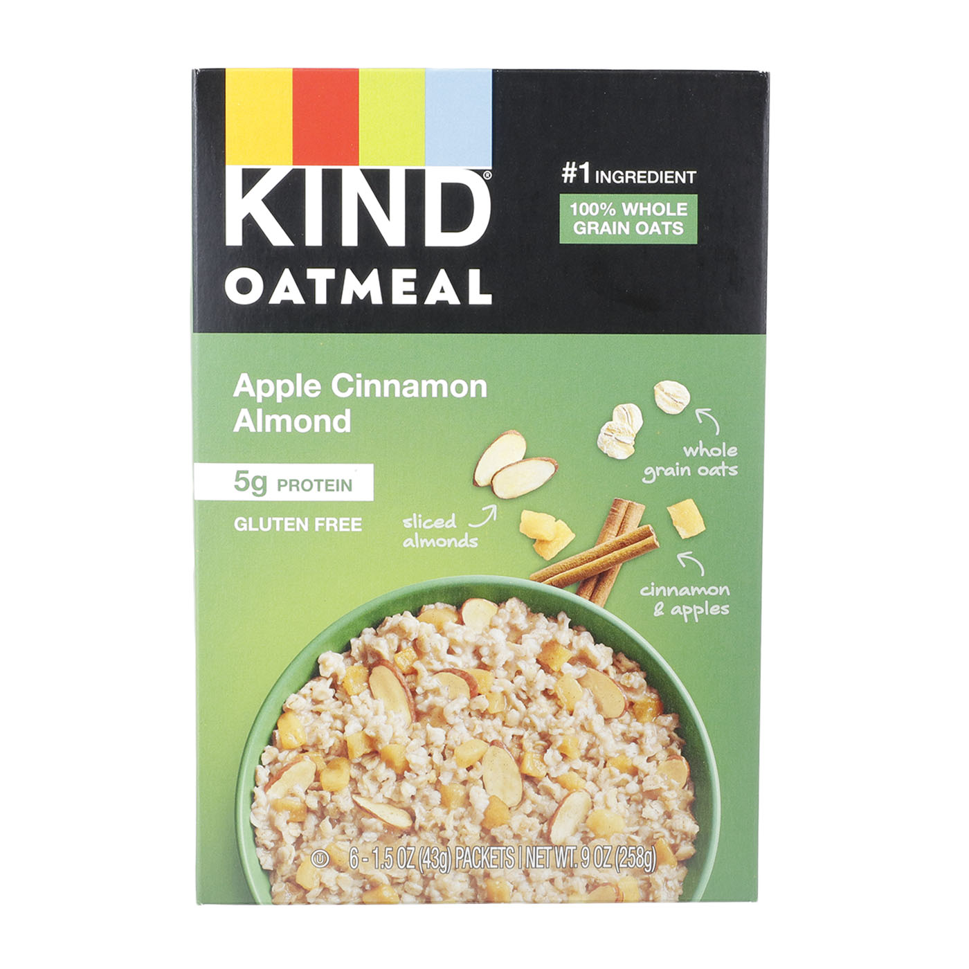 Oatmeal, Apple Cinnamon Almond, Gluten Free, Low Sugar 1