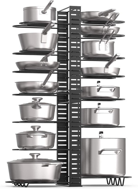 Extendible Pot Rack Organizer 2