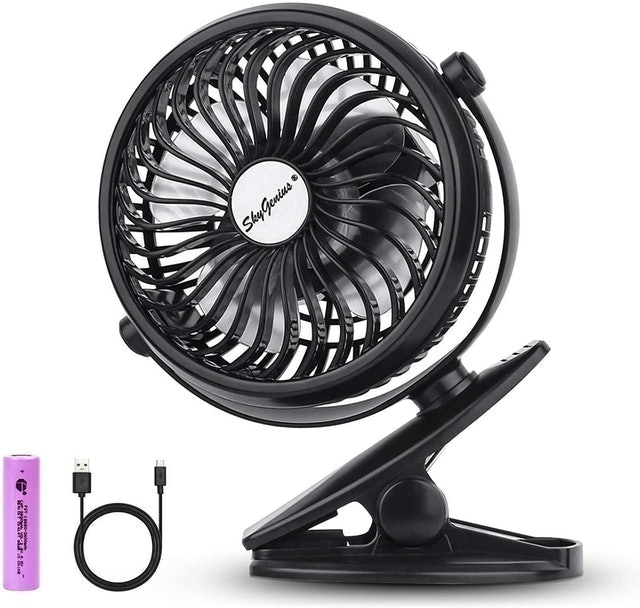 Battery Operated Clip On Mini Desk Fan 1