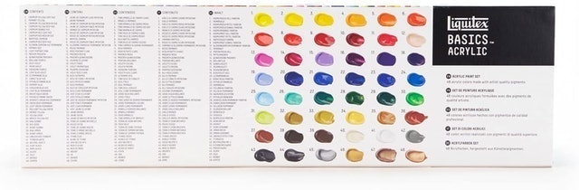 Basics 48 Tube Acrylic Paint Set 2