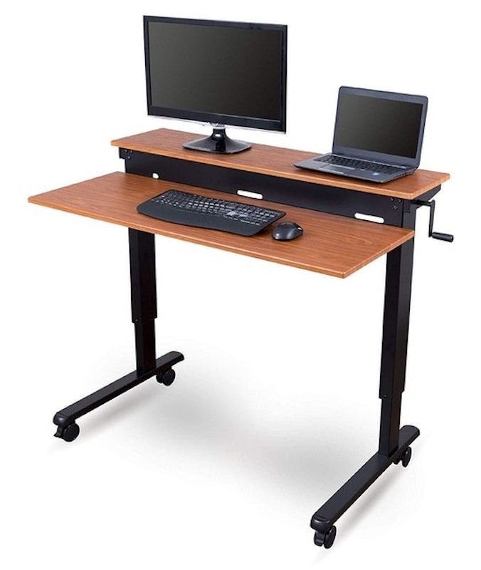 Crank Adjustable Computer Desk 1