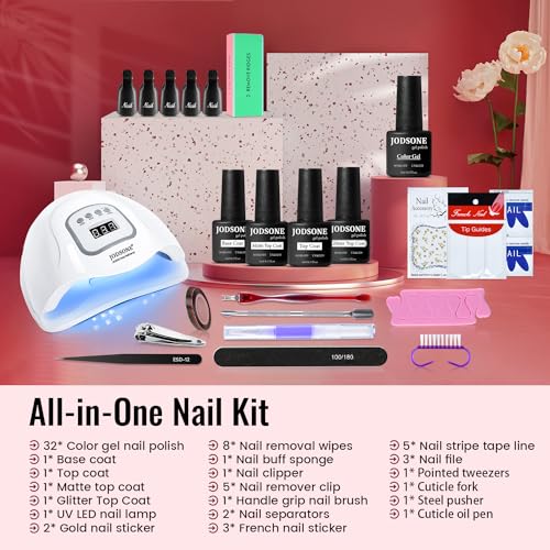 Gel Nail Polish Kit with UV Light 2