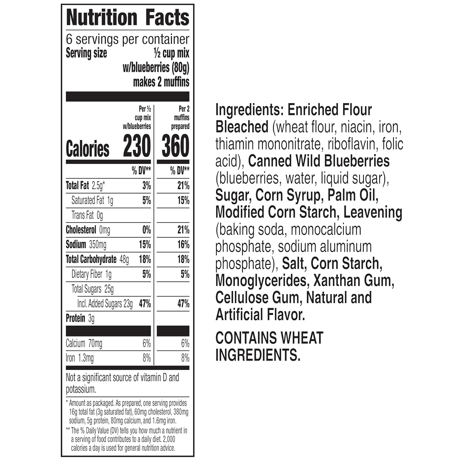Wild Blueberry Box Muffin Mixes 2