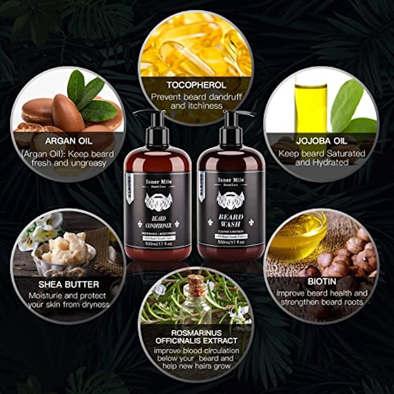 Beard Wash and Conditioner Set (17 oz each), Beard Growth 2