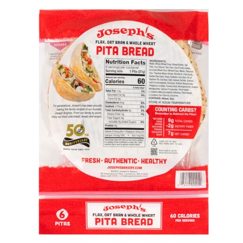 Flax, Oat Bran & Whole Wheat Pita Bread 2