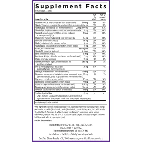 Prenatal Vitamins, One Daily Prenatal Multivitamin Enhanced for Age 35+ 2