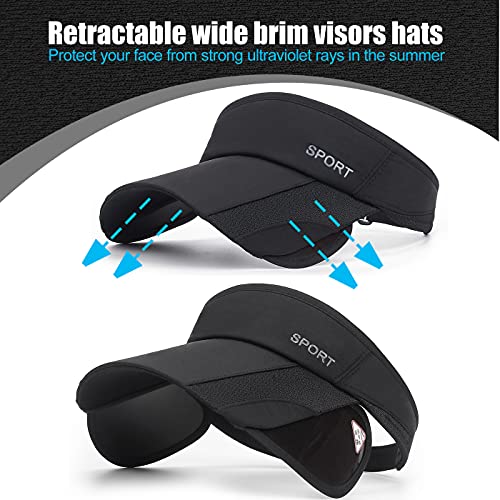 2 Pack Sun Golf Visor Hats 2