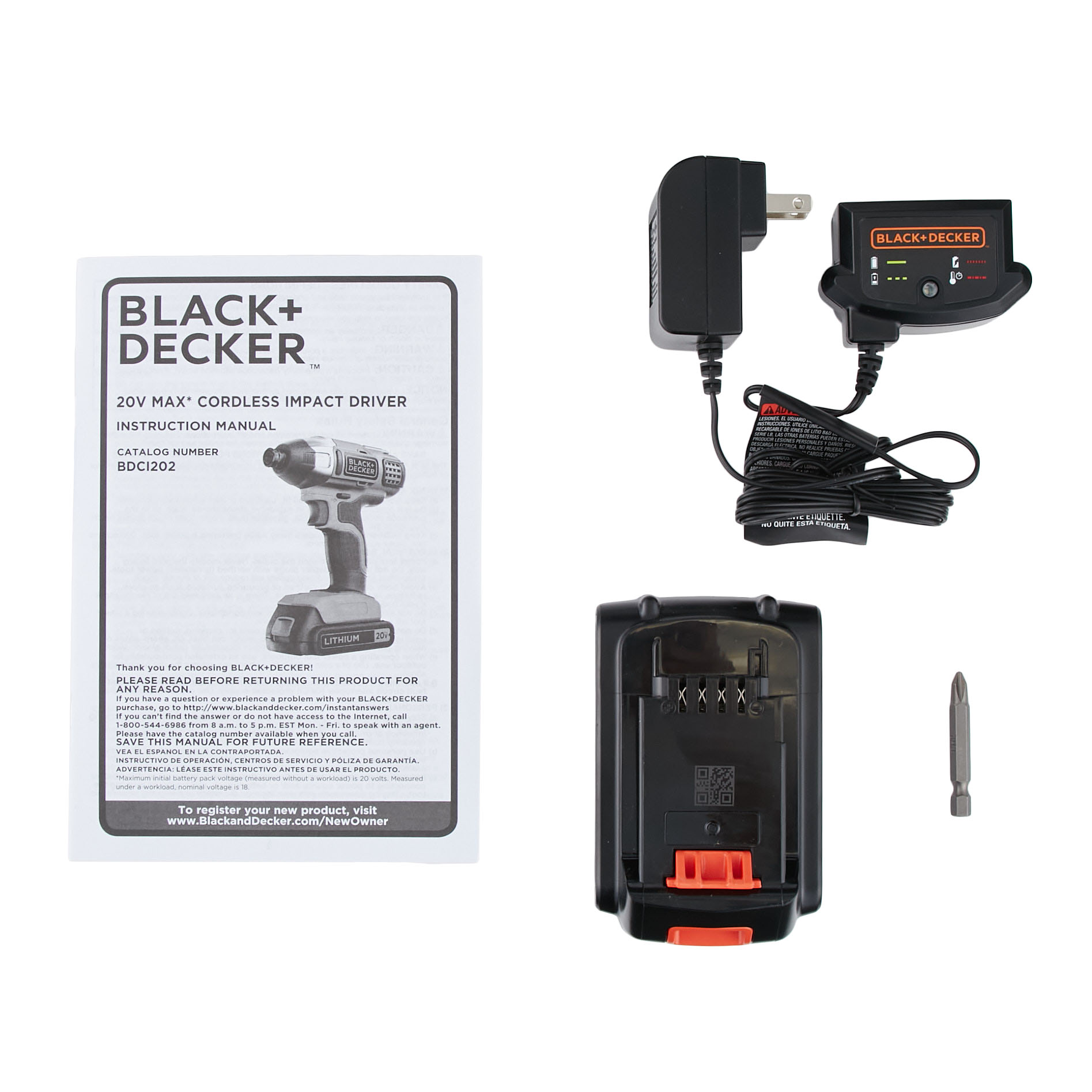 20V MAX* POWERCONNECT 1/4 in. Cordless Impact Driver Kit  3