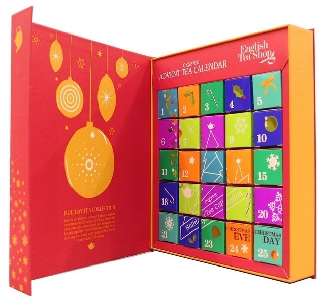 Organic Book Style Red Advent Calendar 1