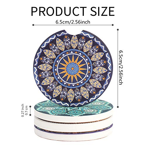 Mandala Ceramic Car Cup Holder 2