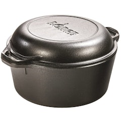 Pre-Seasoned Cast Iron Double Dutch Oven