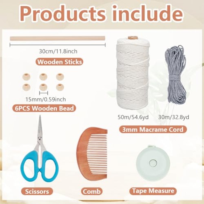 DIY Macrame Feather Wall Hanging Kit 2
