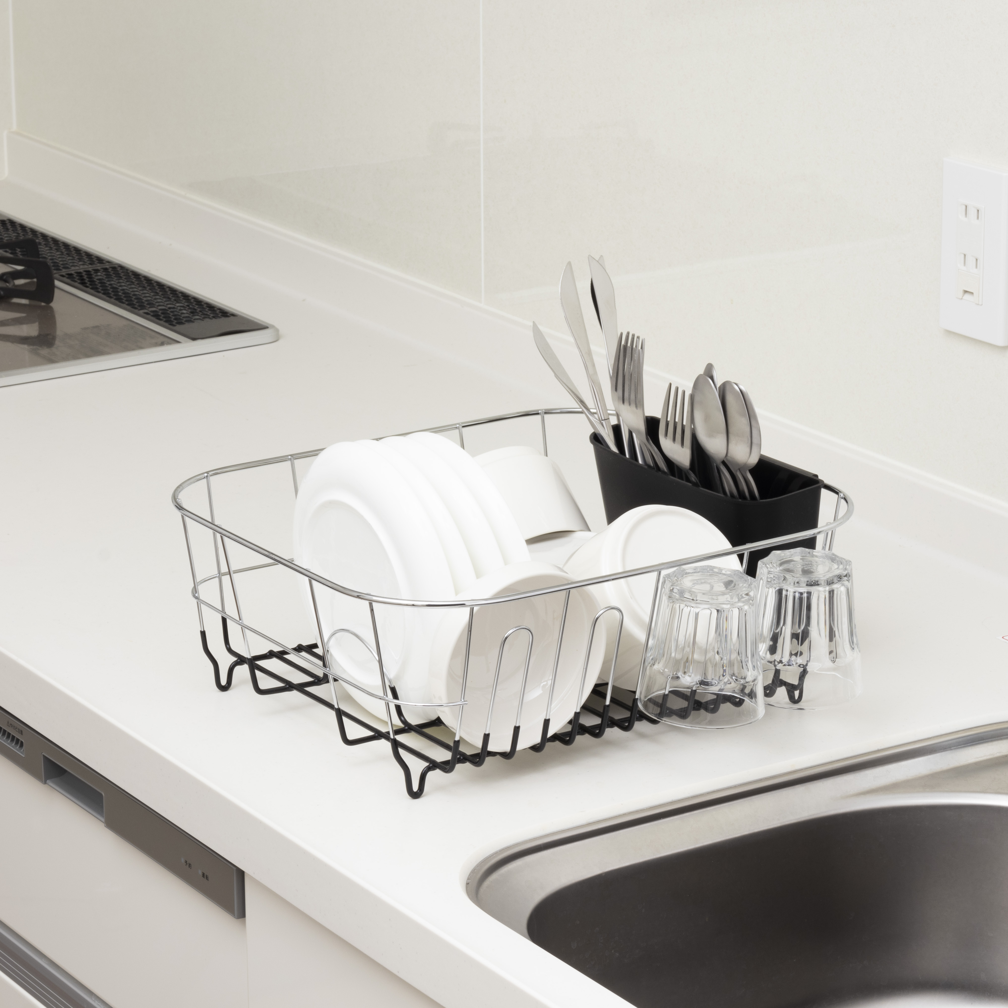 Deluxe Chrome-plated Steel Small Dish Drainers 8