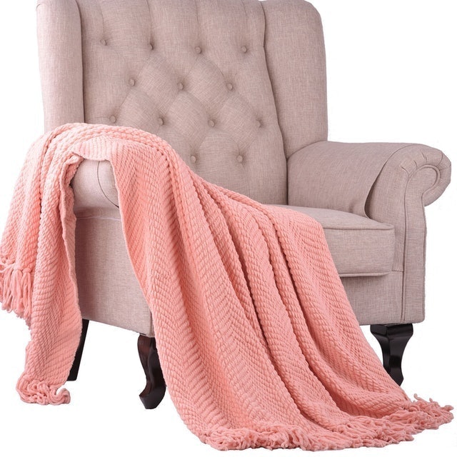 Knitted Tweed Throw 1