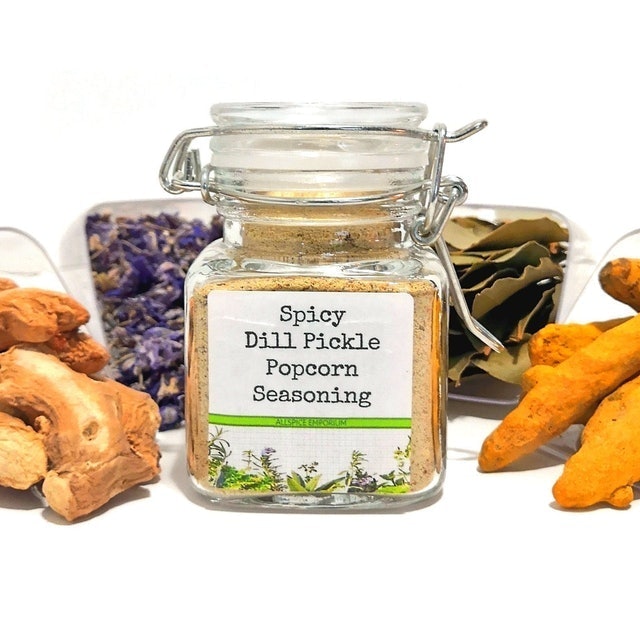 Spicy Dill Pickle Popcorn Seasoning 1