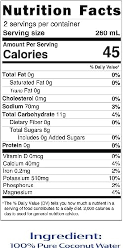 100% Pure Coconut Water 2