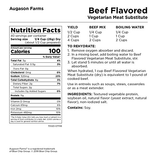 Beef Flavored Vegetarian Meat Substitute 2