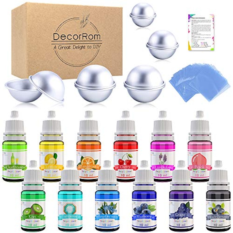 Bath Bomb Mold Set with Soap Colorant 1