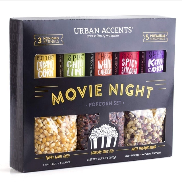 MOVIE NIGHT Popcorn Kernels and Popcorn Seasoning Variety Pack 1