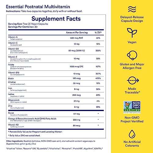 Essential for Women Postnatal Multivitamin - Postpartum Vitamin 2