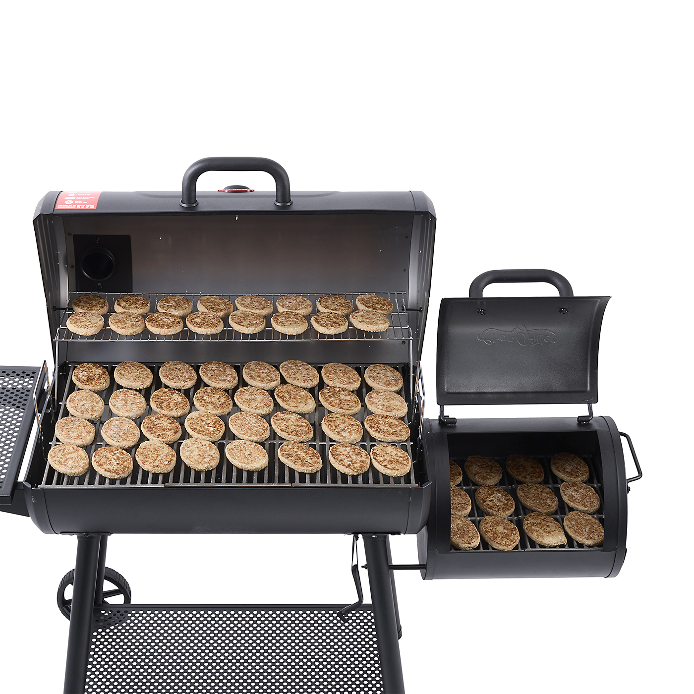 Smokin' Champ Charcoal Grill Offset Smoker  6