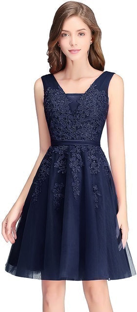 Lace Tulle Bridesmaid Gown 1