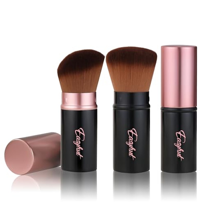 Retractable Kabuki Makeup Brushes 2 Pcs Blush Brushes Set 1
