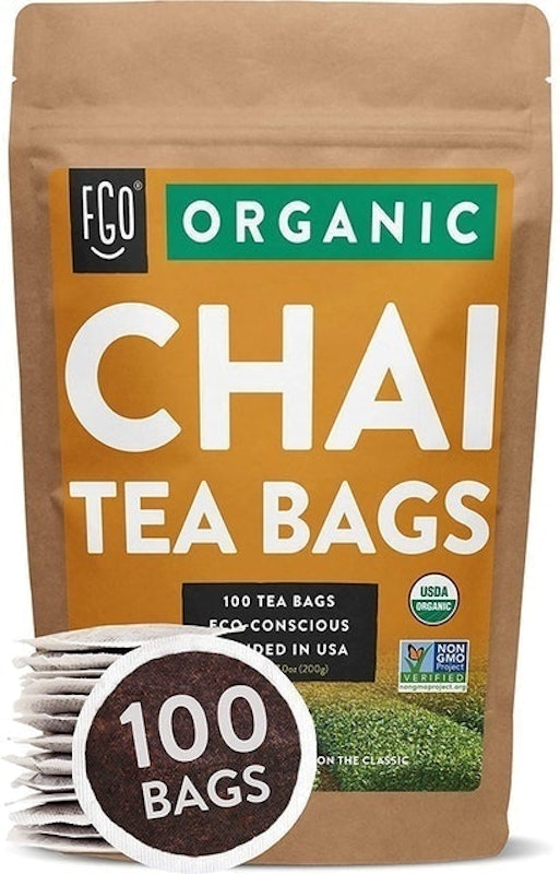 Numi Organic Rooibos Chai Tea, 18 Tea Bags, Red Tea with Cinnamon, Allspice  & Ginger, Caffeine Free (Packaging May Vary)