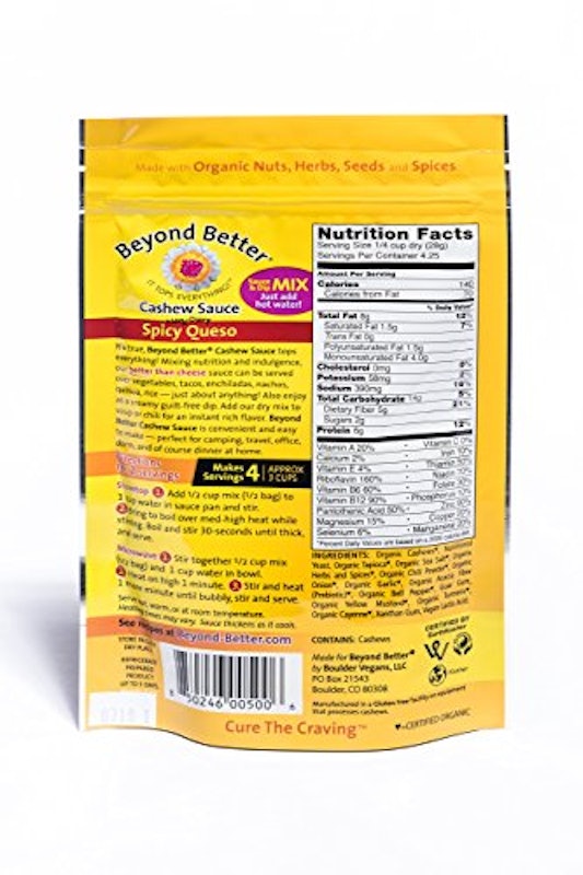 Cashew Spicy Queso Cheese Alternative (Dry Mix) 2