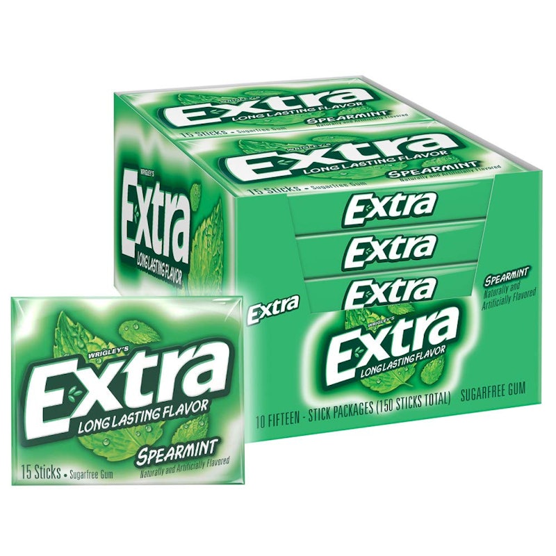 Spearmint Sugarfree Chewing Gum 1