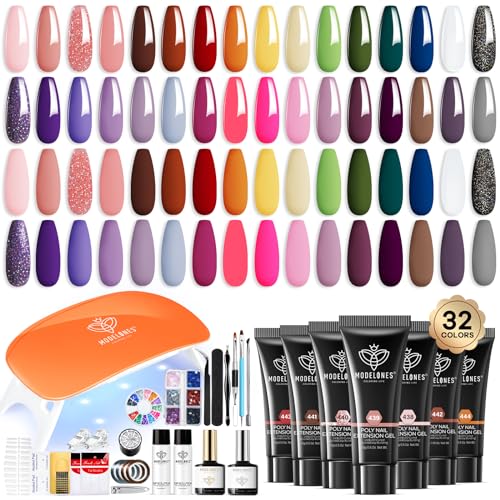 133Pcs 32 Colors Poly Nail Gel Kit 1