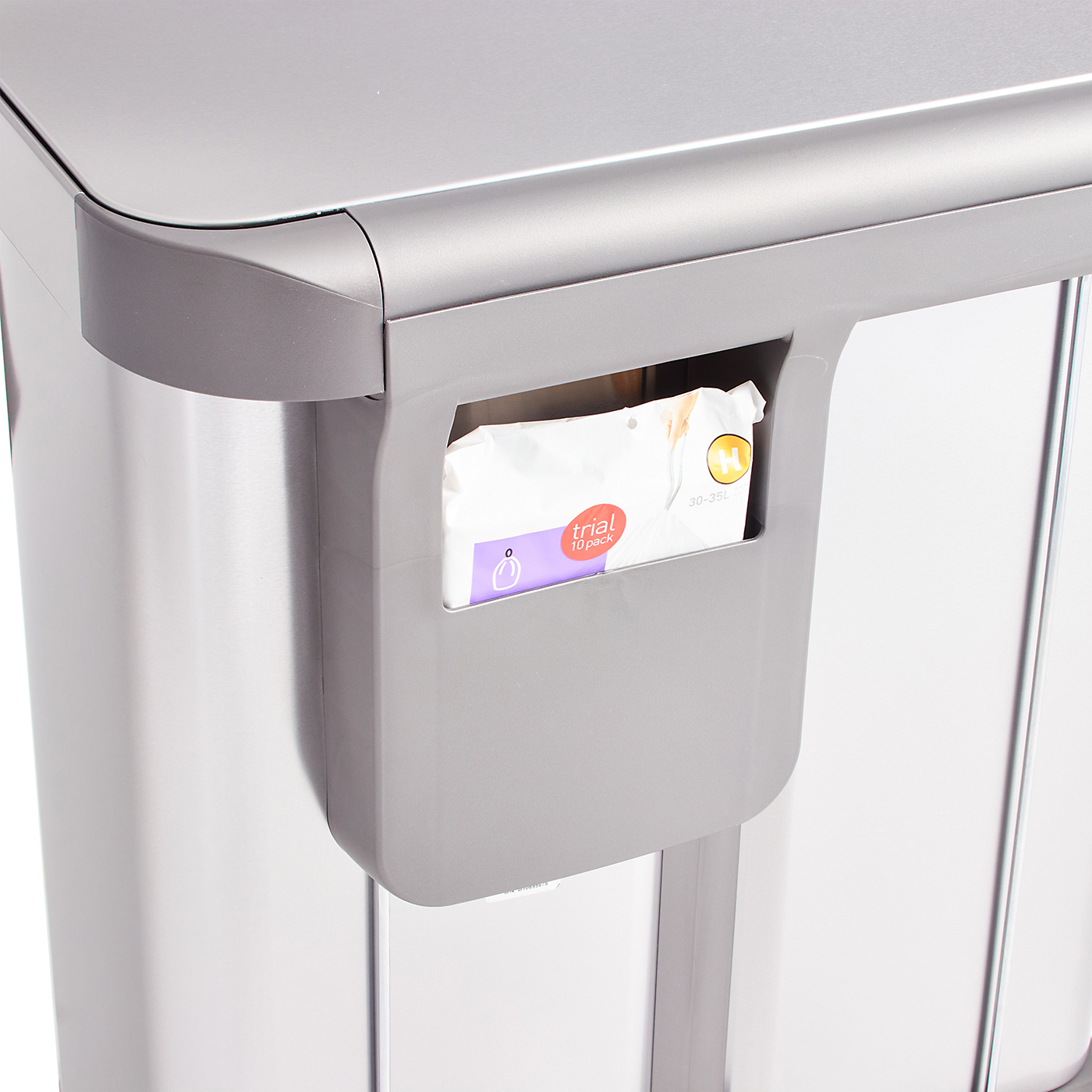 Dual Compartment Rectangular Step Can 7