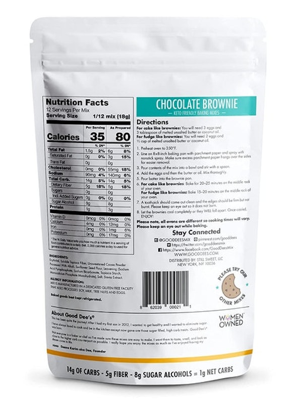 Sugar Free Chocolate Fudge Brownie Mix 2