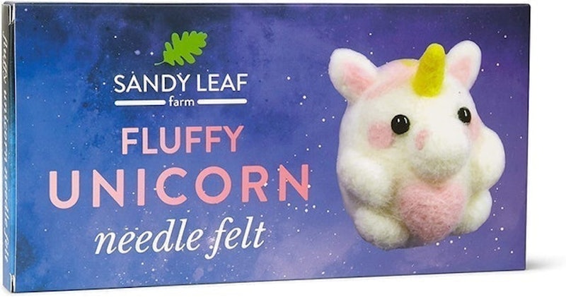Fluffy Unicorn Needle Felt Kit 1