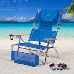 3-in-1 5-Position Reclining Beach Chair