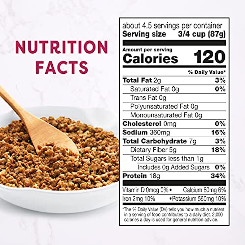 Gluten-Free Plant-Based Ground Be'f Crumbles, 13.7 oz 2